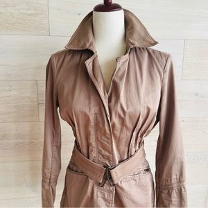 MADE IN ITALY BLAZER TRENCH JACKET ERMANNO SCERVINO made in Europe size 8